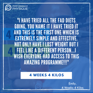 Emily on 4 Weeks 4 Kilos