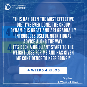 Sophie on 4 Weeks 4 Kilos